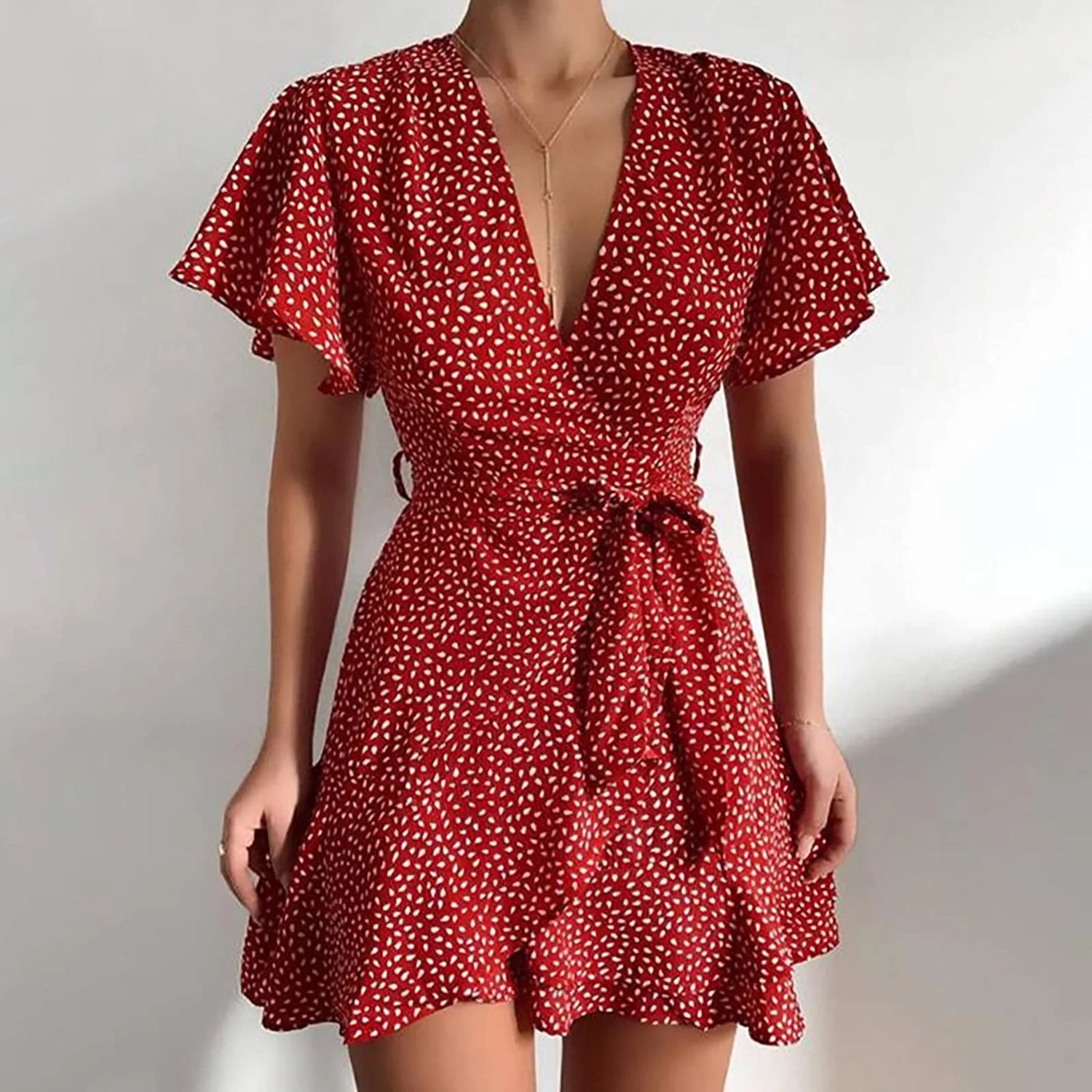 Robe Portefeuille Plissée