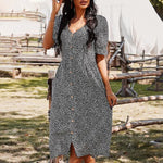 robe à motifs longue