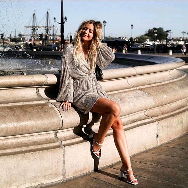 robe a sequin cache coeur