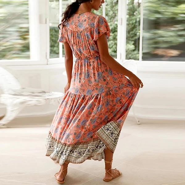 robe allaitement fleurie