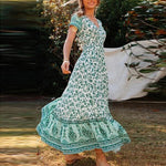 robe année 50 fleurie