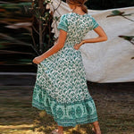 robe année 50 verte