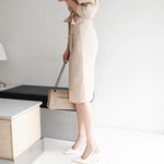 robe beige luxe