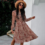 robe blanche et marron