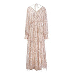 robe blanche longue sequin