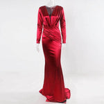 robe cache coeur bordeaux