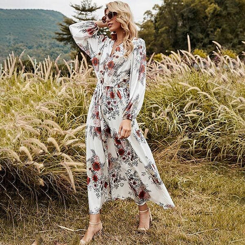 robe cache coeur longue manche longue