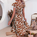 robe cache coeur marron