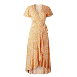 robe cache coeur orange