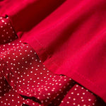 robe cache coeur rouge mi longue