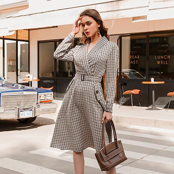 robe carreaux hiver