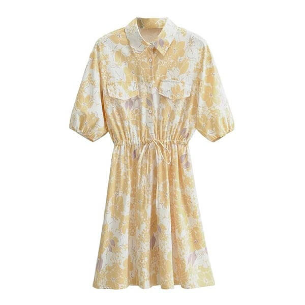 robe chemise courte blanche