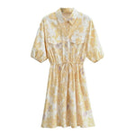 robe chemise courte blanche