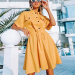 robe chemise évasée
