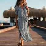 robe chemiser noire et blanche