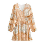 robe courte dorée