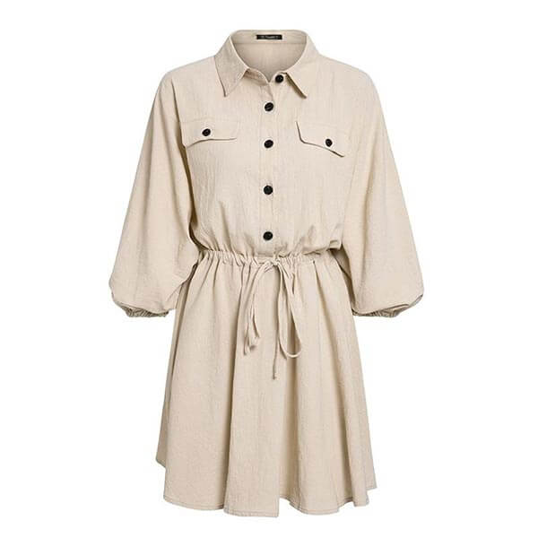 robe courte évasée blanche