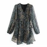 robe courte manche bouffante