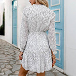 robe courte trapèze manche longue
