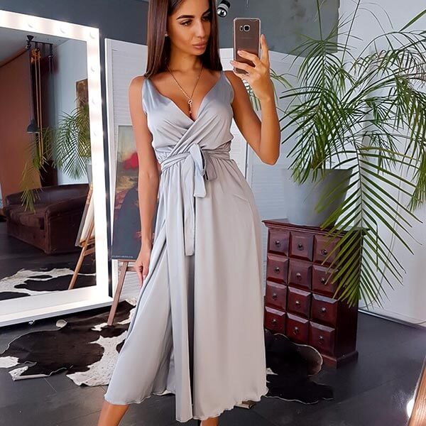 robe de cérémonie grise