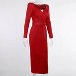 robe de soiree cache coeur longue