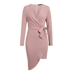 robe en maille cache coeur