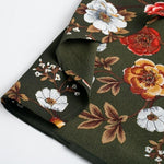 robe en soie fleurie
