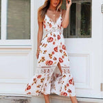 robe fleurie blanche