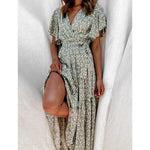 robe fleurie mi longue