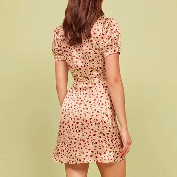 robe florale courte