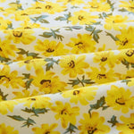 robe jaune fleurie