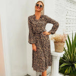 robe léopard cache coeur