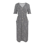 robe longue a motif h&m