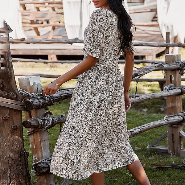 robe longue à motif