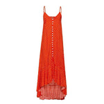 robe longue cache coeur rouge