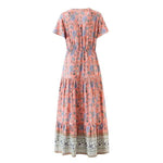 robe longue évasée femme