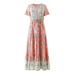 robe longue évasée fluide