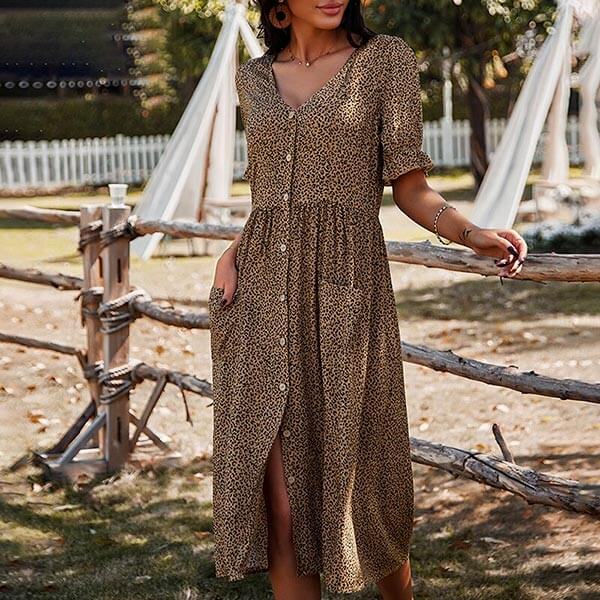 robe longue motifs