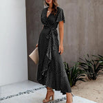 robe longue noire portefeuille