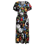 robe longue portefeuille en pagne