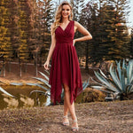 robe longue rouge en soie