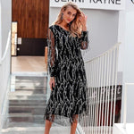 robe longue sequin noir