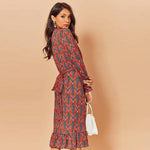 robe manche longue avec épaulette