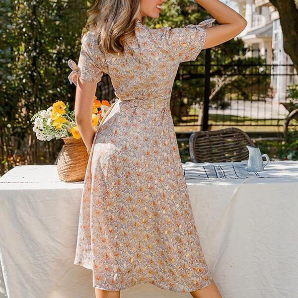 robe manche noeud
