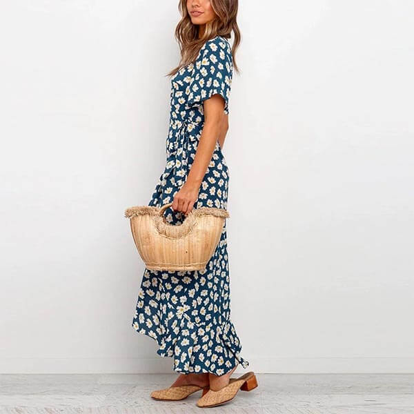 robe mariage imprimé fleur