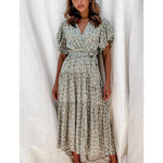 robe mi longue fleurie bohème