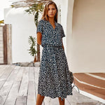 robe mi-longue portefeuille