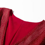 robe mi longue rouge zara