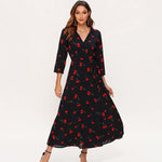 robe motif cerise