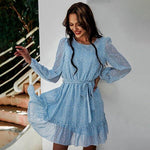 robe portefeuille bleu ciel